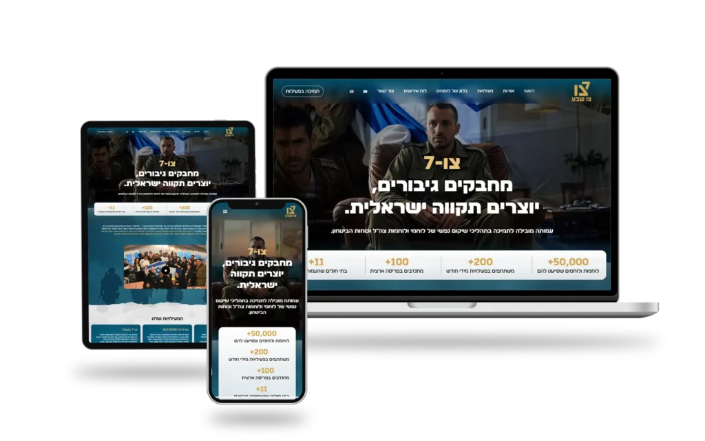 צו 7 בניית אתר תדמית סטודיו פורטה עיצוב אתרים וורדפרס